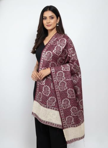 Image of KRITI Premium Woolen Shawl for Women - Soft, Warm & Elegant Winter Wrap