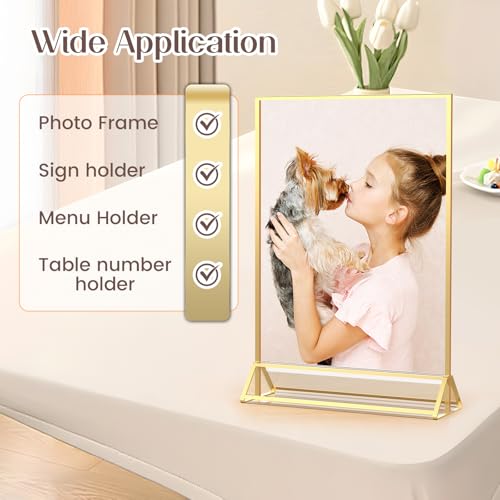 Support acrylique double face transparent avec fixations amovibles - 5