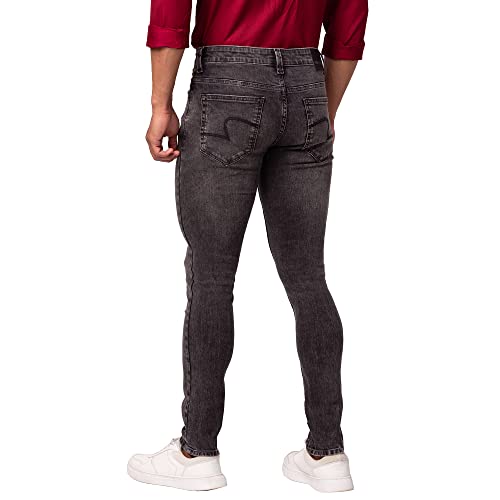 Image of Spykar Men's Skinny Fit Low-Rise Casual Jeans