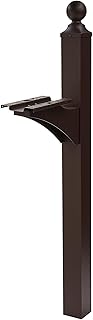 Architectural Mailboxes Landover Aluminum Mailbox Post, Compatibility Code A, B, C, LP000BZAM, Venetian Bronze
