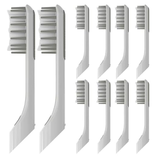 Compatível com cabeças de substituição de escova de dentes elétrica Quip, para escova de dentes elétrica Quip, pacote com 10, branca