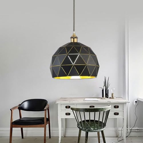 Lampe suspendue rétro en fer forgé pour éclairer un comptoir de bar - 4