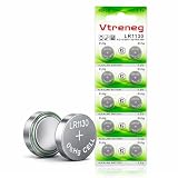Vtreneg 10 Pack LR1130 Battery L1131F LR54 L1131C 189 389 390 AG10 1.5V Alkaline Battery for Sound Book Button Cell Battery