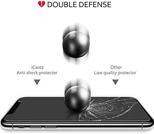 iCarez Tempered Glass Screen Protector for iPhone 11 iPhone XR 6.1-Inches, 2-Pack