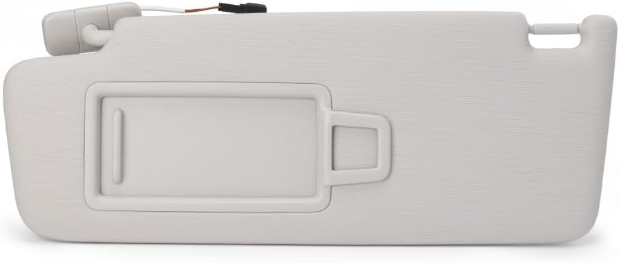 Grey Front Left Sun Visor with Makeup Mirror 5GG857551 for VW Golf Jetta MK7 Passat B8 CC