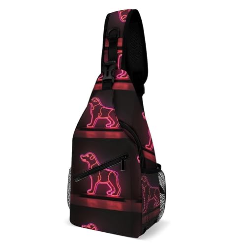 Bolso bandolera deportivo Pink Dog para senderismo y diario