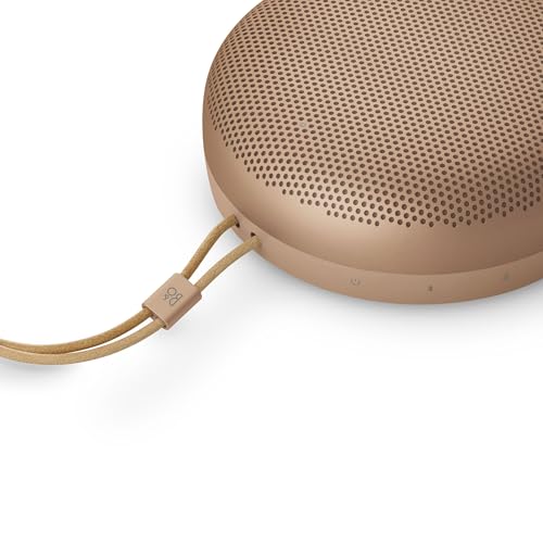 Image of Bang & Olufsen Beosound A1 (3rd gen) - Portable Compact Wireless Bluetooth Speaker, Waterproof (IP67), C2C Certified, up to 24 Hours of Playtime and 3 Microphones for Voice Calls - Honey Tone