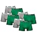 Produktbild PUMA Herren BASIC Boxer Boxershort Unterhose 8er Pack in vielen Farben, L, -075 amazon green / grey