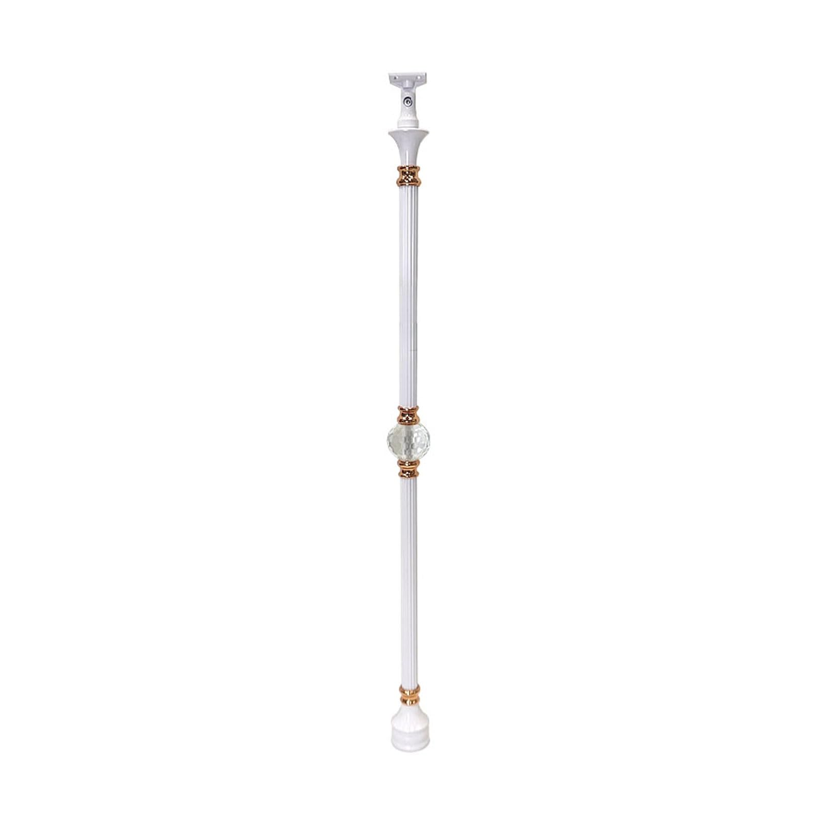 Balustre d'escalier en métal de 95 cm avec broches creuses en alliage d'aluminium