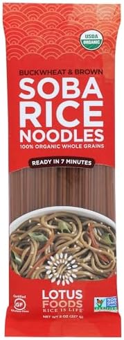 Lotus Foods, Buckwheat & Brown Soba Rice Noodles, 8 oz (227 g)
