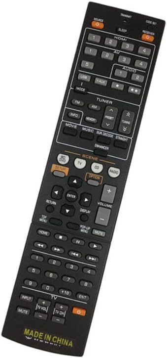 Replacement Remote Control Replace for TV/Audio/Projector for Sub for Yamaha RAV438 WW511000 RXV577 RXV665 RXV667 AV Receiver