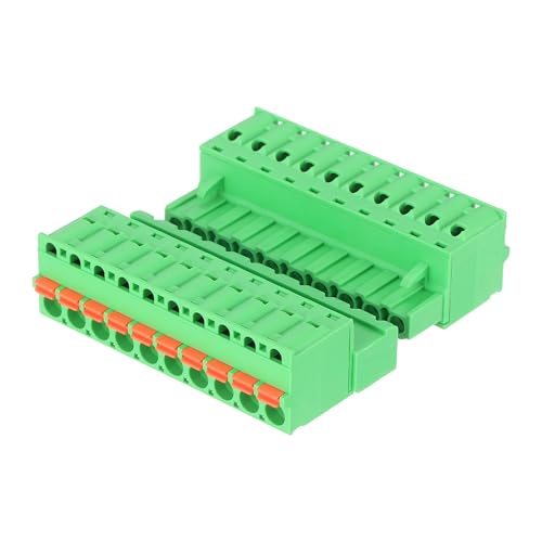 Image of sourcing map Terminal Block, 10 Vertical Pin 5.08 mm 0.2" Pitch