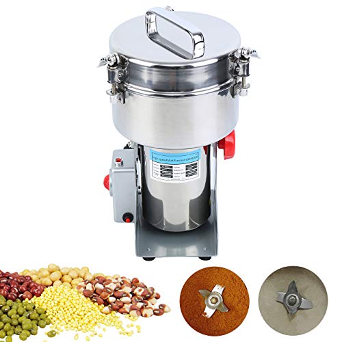 Ridgeyard 2000G Commercial Electric Grain Grinder Mill Powder Machine Grinder Flour Mill For Bean Seed Nut Grain Spice Herb Pepper Cereal Wheat #TOP7