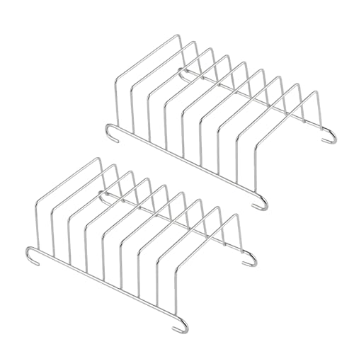 ZenHuaXinTon 2 soportes para tostadas de acero inoxidable para freidora de aire caliente y airfryer, soporte para tostadas con espacio para 8 rebanadas de pan, versátil como uso en el hogar y