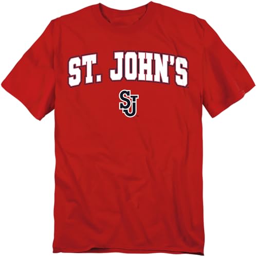 LOGOVISION St. Johns University Arch Logo Unisex Adult T Shirt Red Small