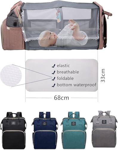 Image of Black boy Diaper Bag Backpack: Baby toddler Bags with Changing Station for Women Men Girls Mom Dad Large Travel Backpack Panaleras Modernas Para Bebe Nina Nino Newborn Essentials Baby New Born Gift