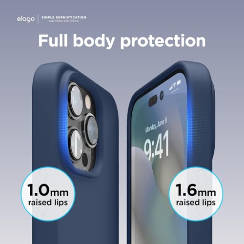 Image of Liquid Silicone Case Compatible for iPhone 13 Pro Max | Slim Back Cover | Soft Touch Bumper | Shockproof Drop Protection | Microfiber Cloth Inside | Sleek Solid Design