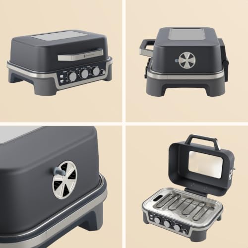 Foto von KitchenBrothers Elektrogrill für draußen - BBQ - Tischgrill Elektrisch