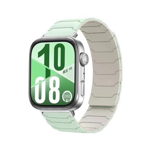 [LOKLNEYK] �ɓK������Huawei Watch Fit 4/ 3/ 4 Pro�ɓK������V���R���X�g���b�v(Mint green star,For Huawei Watch Fit 4)