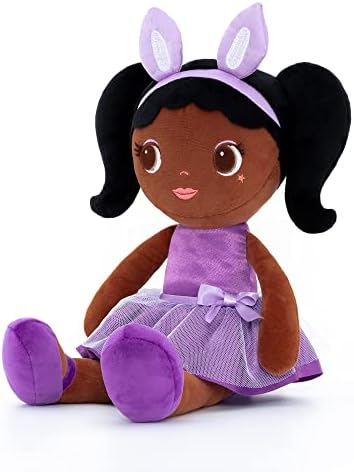 Lazada Soft Baby Doll Girl Gifts Plush African Dolls Girl Toys 16"