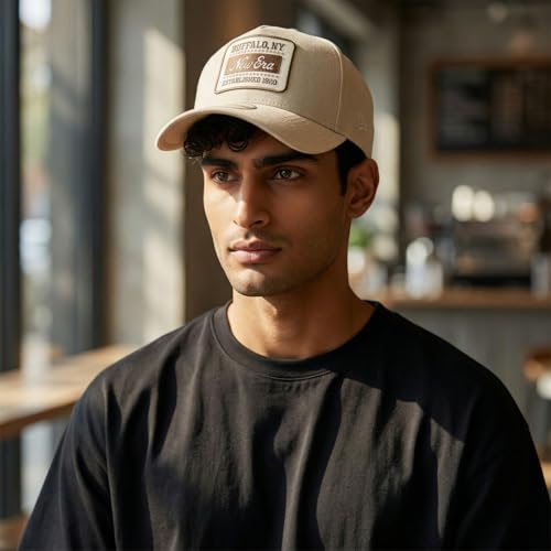 New Era A Frame Trucker Lin Cap Brand Patch - vue 8