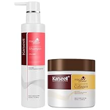 Karseell Volume Shampoo and Conditioner Set, Collagen Hair Mask Essence for Dry Damaged Hair All Hair Types