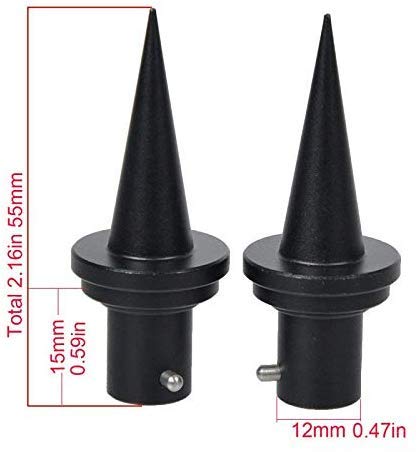 N/C Le bipied V8 Airsoft Peut être incliné à 360 degrés, Le bipied de Chasse 6.5-9 Pouces réglable Le Rail de glissière Tactique Picatinny Peut être plié, Le trépied réglable + Les Pointes