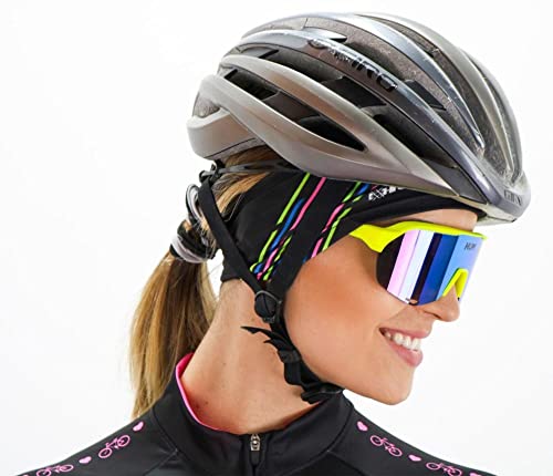 Kit com 3 Testeira Headband Faixa de Cabeça Hupi P/Corrida, Cor: Preto/rosa