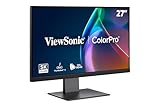 ViewSonic VP2788-5K 27 Inch 5K Mac-Ready Monitor, IPS with 100% sRGB, 99% DCI-P3 and Pantone Validated for Mac Studio Desktop Setups, Advanced Ergonomics, Thunderbolt 4, USB, HDMI, and DisplayPort