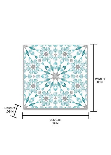 Floorpops Fp2949 Radiance Peel & Stick Floor Tiles, Blue #TOP4