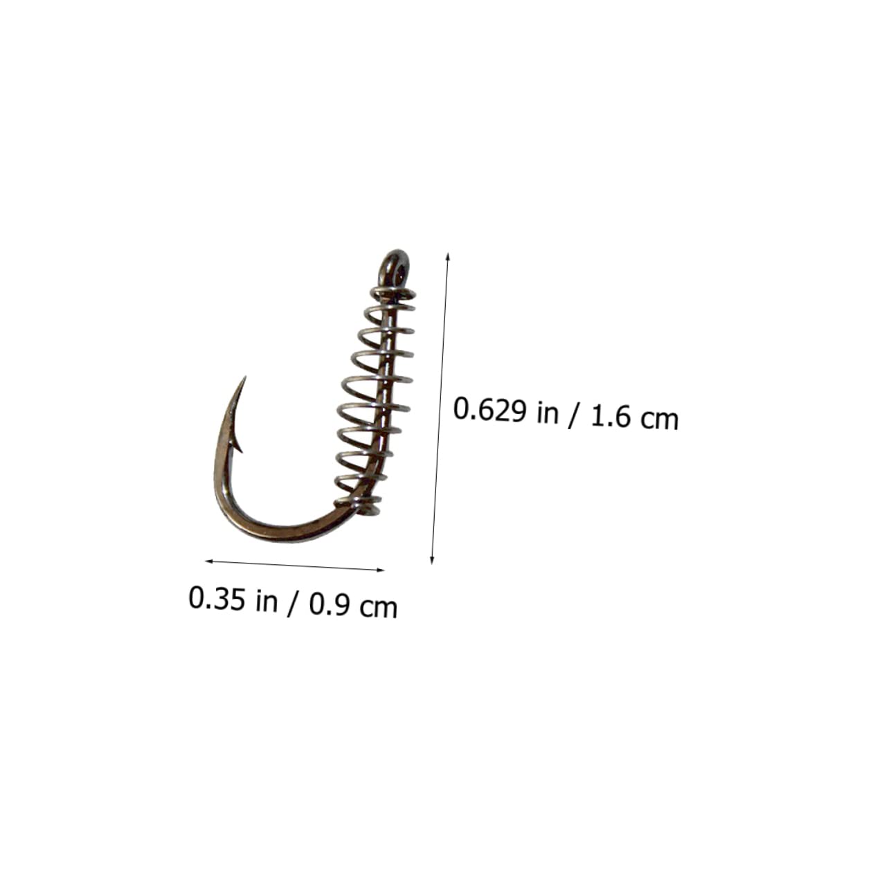 Gogogmee Spring Fishing Hooks Set 10Pcs High-Grade Steel Portable Fish Hooks with Strong Corrosion Resistance for River and Carp Fishing Bait - Image 3