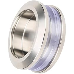 Ymiko Manija redonda de acero inoxidable, perillas de puerta corrediza de vidrio de ducha, puerta de madera, perilla de extracción de cajones para la oficina del baño en casa