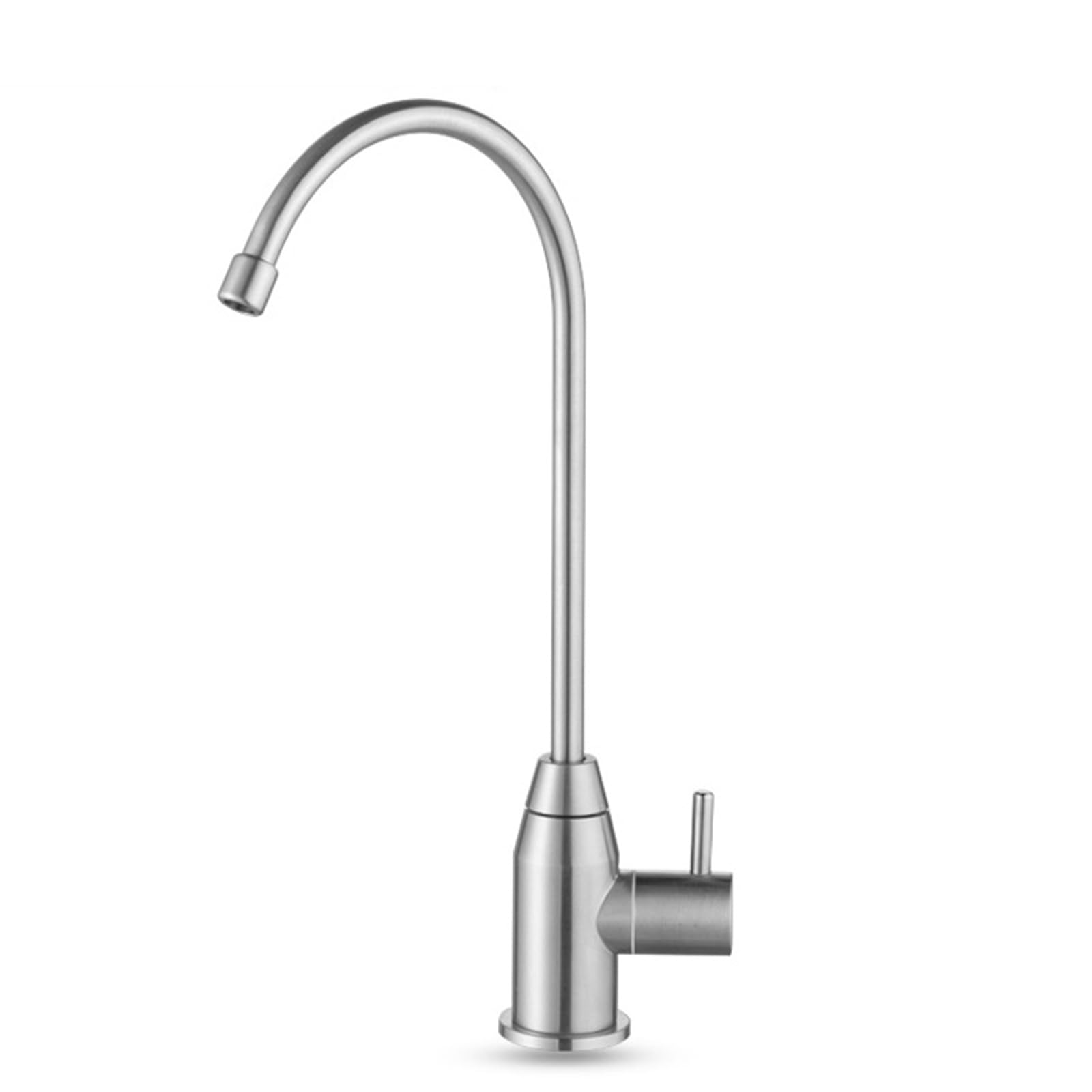 Robinet de cuisine en acier inoxydable brossé au design épuré et durable - 8