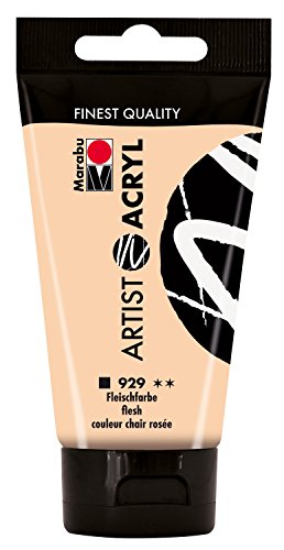 Marabu Artista de acrílico Pintura, Color de la Carne, 75 ml (Paquete de 1), 75