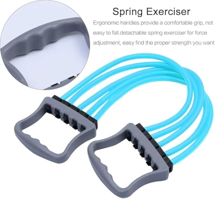 Arm and Chest Muscle Trainer,Chest Exercise Equipment,Chest Dilator,5 Tubes Ajustable Arm Strength Trainer, Strength Training Equipment for Home Fitness Muscle