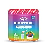BioSteel Zero Sugar Hydration Mix, Great Tasting Hydration with 5 Essential Electrolytes, Rainbow Twist Flavor, 20 Servings per Tub