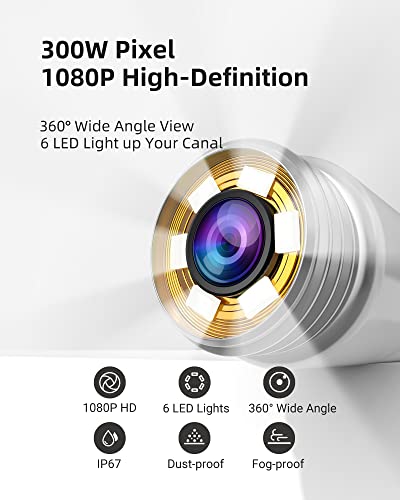 Bebird R1+ Ear Wax Removal Tool With Inspection Kit, Ear Cleaner With 300W Ear Camera, 1080P Ear Scope Otoscope, 7 Replacement Tips For Ear Pick, Safer Detachable Ear Scoop For Earwax Removal #TOP1