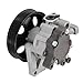 LGXSHOP Power Steering Pump with Pulley Fit for Mercedes W204 C300/C350/C207 E350/E550 - OE# 0054669501 (No Sensor and Reservoir Included)