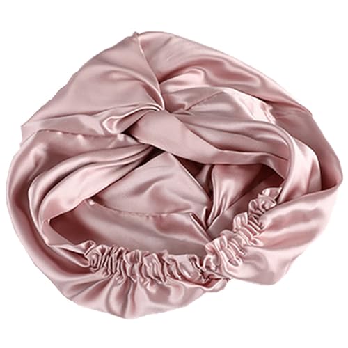 Bandeaux de cheveux soie de mûrier bonnet sommeil élastique réglable - 7
