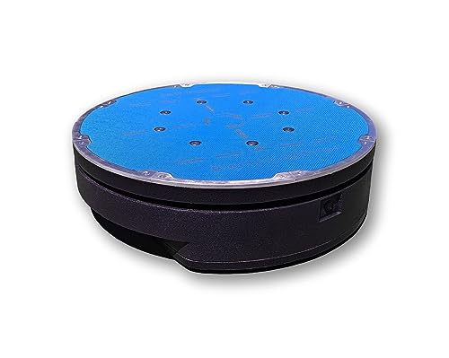 Axel trainer electric spinner for Figure skating jumps, ballet, rotation, Balance, vestibular system, gymnastics (Blue Disk/Black Bag)