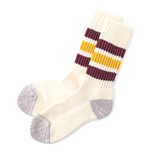 [Rototo] ���g�g �\�b�N�X �C�� �R�[�Y���u�I�[���h�X�N�[���N���[�\�b�N�X R1255(M�T�C�Y(25-27cm) BORDEAUX/YELLOW)