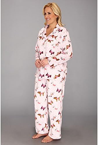 Karen Neuburger Women's Plus-Size Long Sleeve Girlfriend Pajama