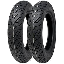 MMG Set of 2 Tires Size 3.00-10 Tubeless Front or Rear Motorcycle Scooter Moped