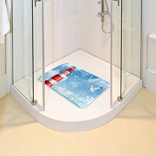 Tapis de douche antidérapant à ventouses sécurité maximale salle de bain