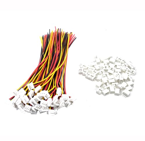 60 Pairs 28AWG 150mm Mini Micro JST PH 2.0mm Pitch 3 Pin Female Connector and Male Plug Wire Cable for RC Toys PCB LED Strips Household Appliances