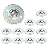 HLMOptimo 5/8' Roller Ball Transfer Bearings, CY-16A, 330 Lbs Total Load Capacity, 12 pcs Ball Bearing Transfer Units 5/8 in Roller Transfer Bearings Wheel Casters (5/8 inch, 12)