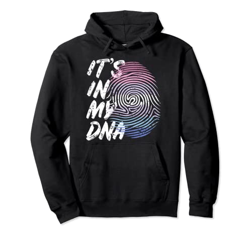 Bigender Pride Fingerprint It's In My DNA Pullover Hoodie