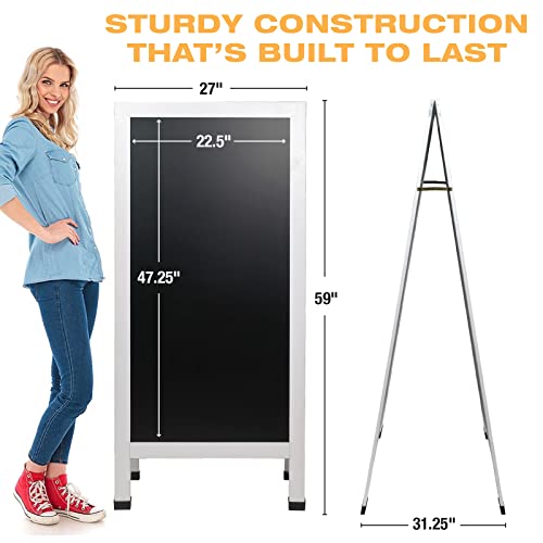 Excello Global Indestructible Chalkboard - White 27X59 Inches #TOP3