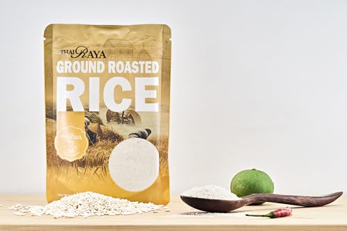 ThaiRaya Ground Roasted Rice (Khao kua), 250 grams, 8.8 oz Thai food ingredient Laab Namtok zip lock bag easy to store - Image 9