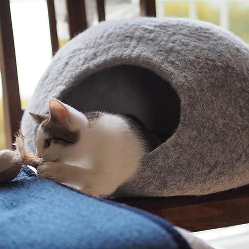 Katzenhöhle ecocasa Katzenbett XL für große Katzen